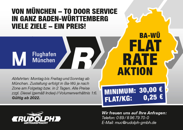 Angebot Flatrate München-to-Door Service Baden Württemberg