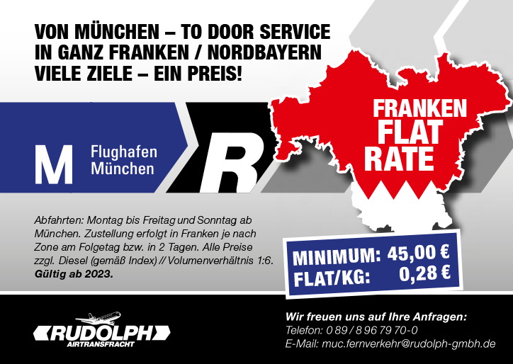 Neu: Flatrate München – to Door Service in ganz Franken / Nordbayern